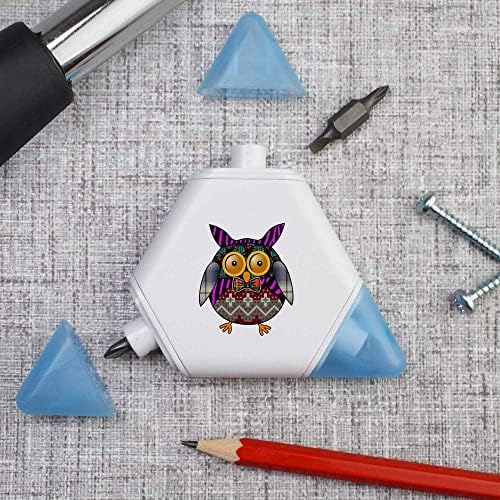 Azeeda 'Patchwork Owl' Compact DIY Multi alat