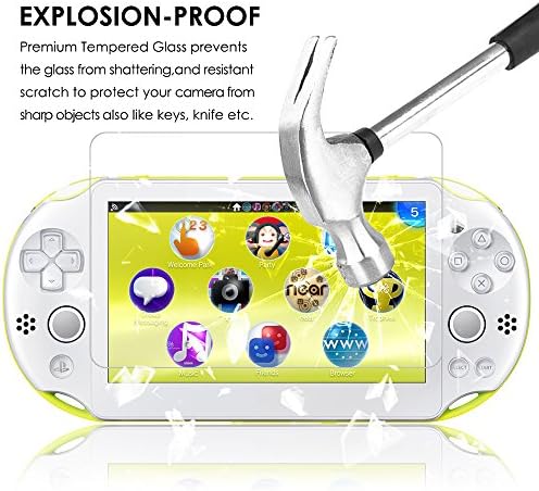 Progratektivna futrola za Sony Playstation Vita 2000 sa zaštitnicima ekrana, afuntna kaljenoj staklo za