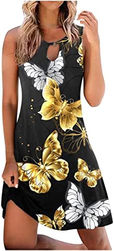 Ženske ljetne haljine 2023 kratke haljine leptir štampane odjeće modni stil haljina izdubljena haljina