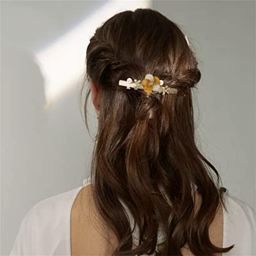 N / A Ženska klip za kosu jesen i zimska ručno rađena mreža za kosu za kosu za kosu šljive Spring Clip Clip