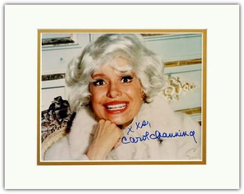 Carol Channing sa autogramom promotivna fotografija 8x10 matirana na veličinu 11x14