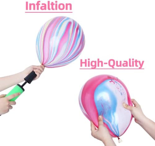 Rainbow Tie Dye baloni Rainbow Marble Agate Latex baloni 50 kom 12 inča hipi Party baloni Swirl Baloni za