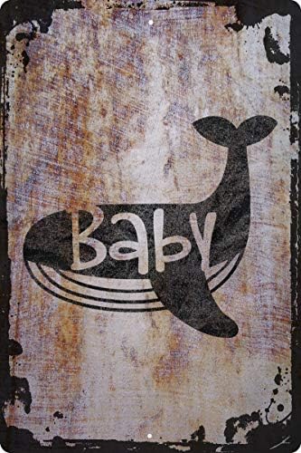 Zidni znak Kit beba porodica novorođeno dijete ljubav Okeanska voda dekorativna Umjetnost zidni dekor smiješan