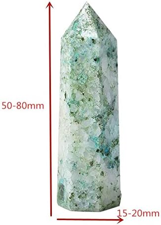 Nobrim 1pc Natural kristalna točka zacjeljivanje energije kamena reiki obelisk kristal wind zeleni liječenje