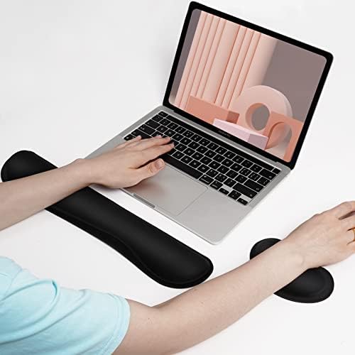 CToN Memory Foam set za tastaturu i miš za ručni zglob sa neklizajućim gumenim donjim ergonomskim osloncem