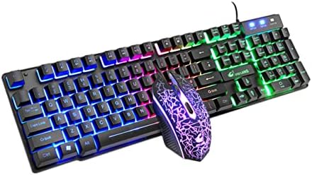 SOLUSTRE kompjuterske tastature 2pcs dodatna oprema crno pozadinsko osvetljenje LED t igra rad RGB računar