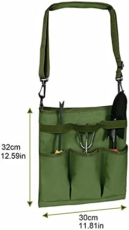 Torba za baštu, dijagonalna torba za baštenski alat sa 3 spoljna džepa za odlaganje, za odlaganje alata