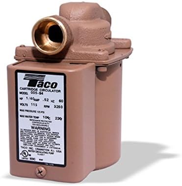 Taco 006-BC7 - IFC Bronzana pumpa cirkulatora 3/4-inčni znoj sa integralnim nepovratnim ventilom