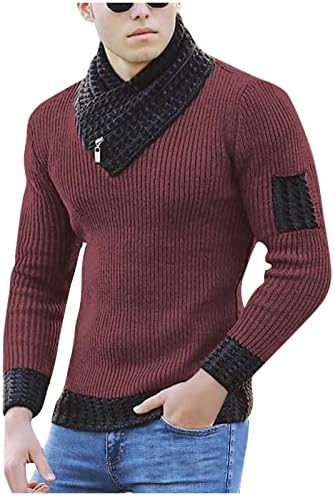 Pleteni džemper muškarci, evropski i američki muški pleteni pulover s kapuljačom gornjim tankom džemper