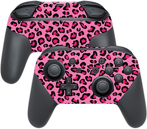 Kompatibilna koža kompatibilna sa Nintendo prekidačem Pro kontroler - ružičasti Leopard | Zaštitni, izdržljivi