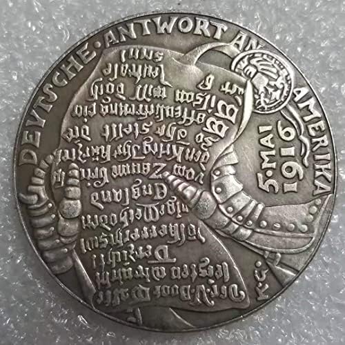 Starinski zanati 1916 Njemački komemorativni novčići rade stari srebrni dolar u okruglom kovanicama antikne