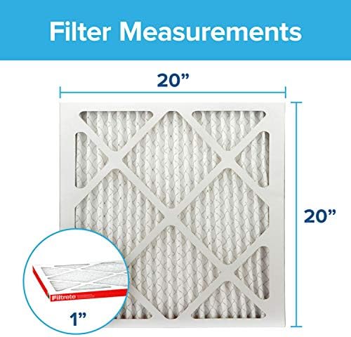 Filtrete 20x30x1, Filter za vazduh iz peći AC, MPR 1500, Ultra alergen za zdrav život, 4 pakovanja & 20x20x1