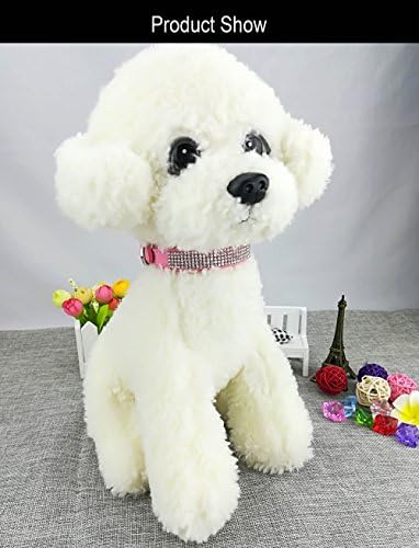 Newtensina 3 komada modni ukras za pse i povodac šareni štenad sa povodcem za male pse - ružičaste - xxs