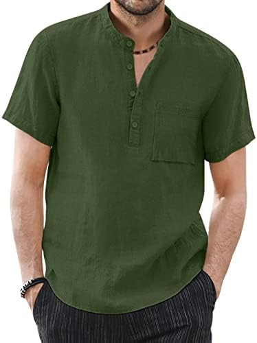 Dugi retro t Čvrsta bluza Muške vrećaste pamučne džepove Snimanje mješavine rukavske muške bluze muške majice