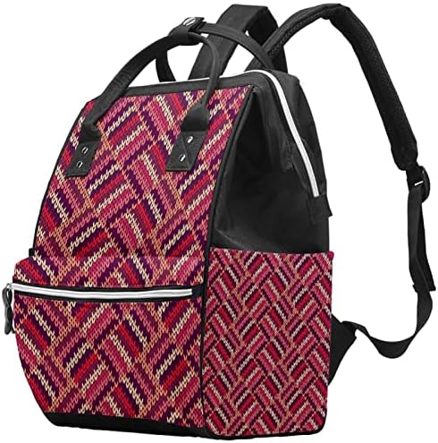Guerotkr putni ruksak, vrećice za pelene, ruksak pelena, apstraktna šarena ripple art rešetka