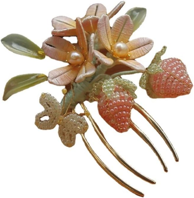 Antikne ručno izrađene perle, male jagodne perle, cvijeće češalj za kosu, riža kuglice, cvjetni dodaci za