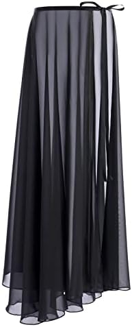 Odasdo Lyrical Dance kostim za žene čipke Leotard Leotard Sheer Flowy Dug Worth Suknja 2pcs Outfit