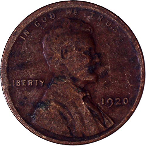 1920 Lincoln pšenica cent 1c sajam
