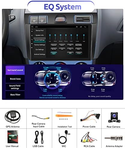 Android Auto Stereo za Ford Fiesta Mk VI 5 Mk5 2002-2008 sa GPS navigacijom, Rimoody 9 inčni dodirni ekran