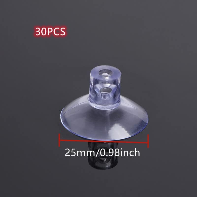 GDQLCNXB 25mm / 0,98 Usisne čaše za staklene vrhove stola, gumeni prozirni protiv sudara bez kuka za kućni