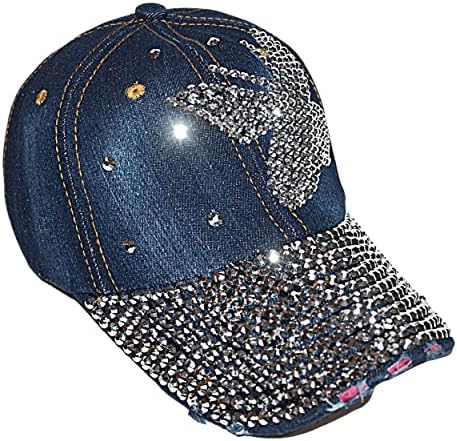 PopFizzy Bling kapu za žene i djevojke, zabava za bejzbol kapu za Rhinestone, Bejeweled Thened traper šešir,