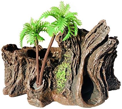 Pinvnby Resin Reptile platforma umjetna stabla trunk gmizavac Dekor s hranom posuda za vodu za bradati zmaj,