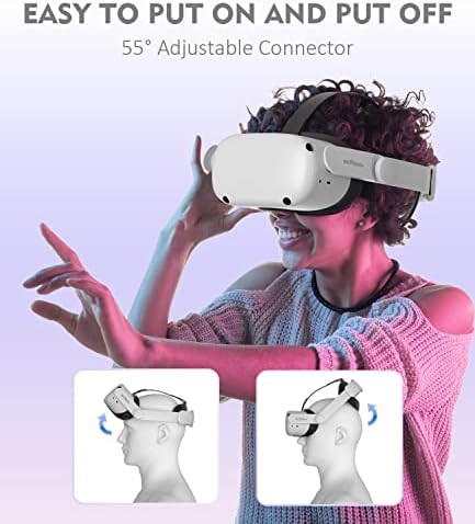 Movmao Podesiva kaiš za glavu za Meta / Oculus Quest 2, Elitna oprema za povezivanje Nadograđena verzija