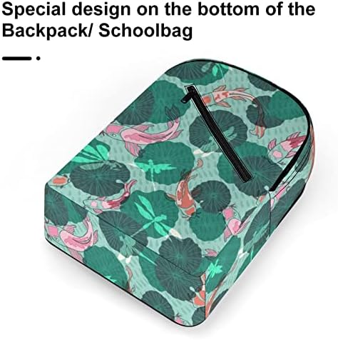 Ručno nacrtani Koi riba putni ruksak printovi uzorak Daypack casual Ramens torbe sa pretincima za muškarce