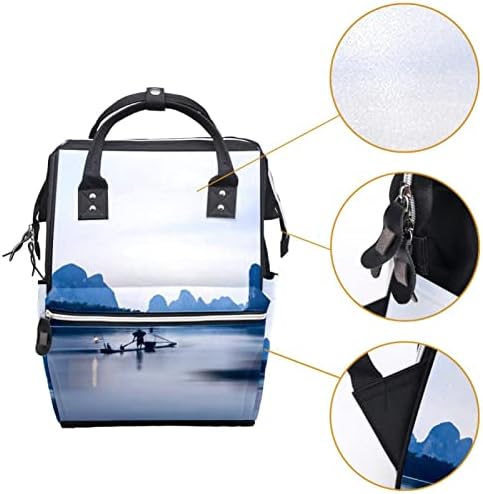 Guerotkr putnički ruksak, ruksak za pelenu, ruksak pelena, rijeka i pejzaž pogled