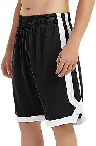 TOPTIE košarkaške kratke hlače s džepovima za muškarce, 2-tonske aktivne atletske kratke hlače, vježbanja