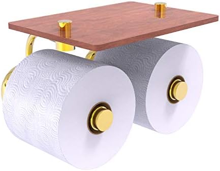 Savezni mjerač P1000-24-2S-IRW PRESTIGE Skyline kolekcija 2 Roll Wood polica za toaletni papir, polirani
