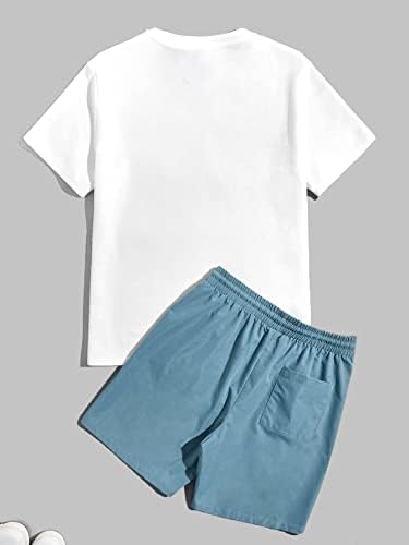 Dvije komadne odjeće za muškarce Muška slova Grafičke kratke hlače za kratke trake