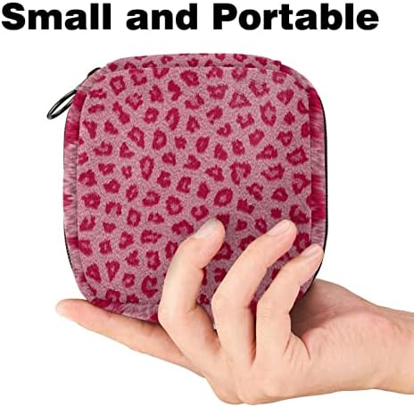 Pink Leopard Torbe za sanitarne salvete, menstrualni kup torbica za sestrinstvo za žene teen djevojke, mini