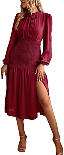 NOKMOPO Materinstvo & nbsp;Dress ženska moda proljeće i jesen Boho Round Neck Dress Pencil Dress