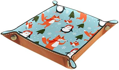 Lyetny Božićne životinje Organizator pladanj za skladištenje kreveta Beddide Caddy Desktop ladica Promjena