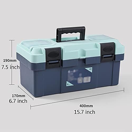 Kuius kutije za alat Plastična kutija za alate s uklonjivim ladicom i prenosnim ručicama čvrsto izdržljivo