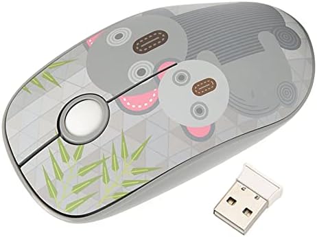 Bežični miš, 2.4 GHz bežična igra Mute miš, prenosivi računarski miševi, 3 smart sleep modovi, slatki crtani