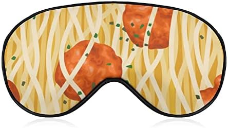 Spaghetti mesne okruglice uzorak maska ​​za spavanje izdržljive slijepo-očiju mekana maska ​​za oči sa podesivim