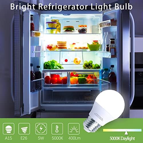 Unfusne LED sijalica za frižider ekvivalentna 5w 40watt, vodootporne sijalice za frižider zamena za Frigidaire,