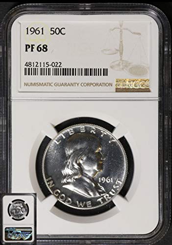 1961. P Franklin pola dolara PF68 NGC