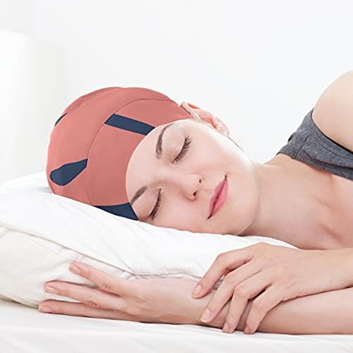Kapa za spavanje za spavanje Radni šešir Bonnet Beanies za žene prugasti geometrijski modernu kapu za spavanje