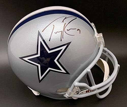 Tony Romo potpisao Dallas Cowboys replika kaciga u punoj veličini PSA / DNK NFL kacige sa autogramom sa