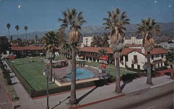 La Casa Del Mar Motel Santa Barbara, Kalifornija originalna razglednica