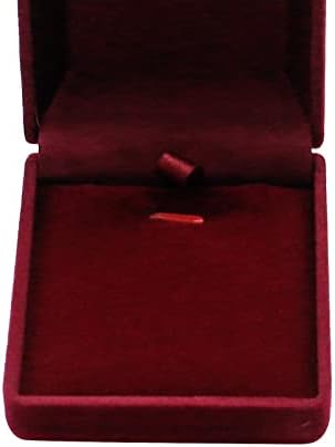 Moj MIRONEY Set od 5 vina crveni baršun privjesak kutija ogrlica naušnica torbica za čuvanje nakita Organizator