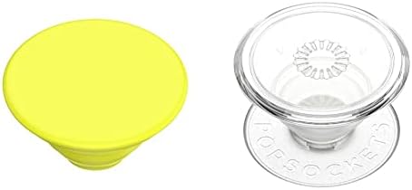 PopSockets PopTop : Swappable Top za telefon Grip Base-Neon Jolt žuta & amp ;PopSockets jasan Telefon držanje