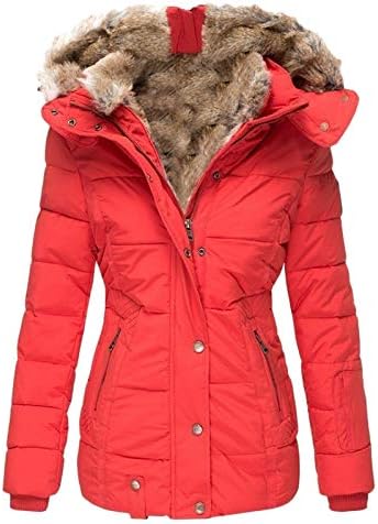 Zimski super mekani kaput ženski poslovni opremljeni čvrsti jakne krzno obloženo džep prevelizirani kapuljač