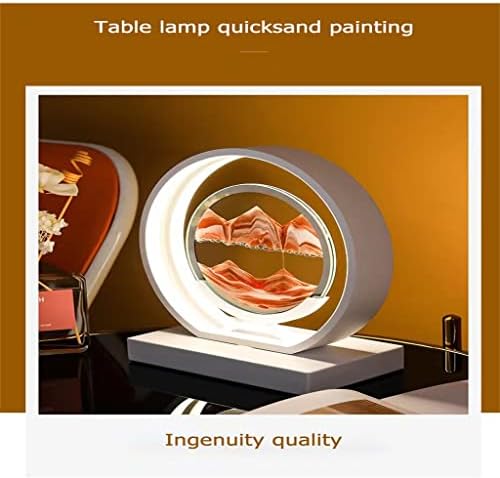 N / A Satglass Quicksand Paints Stol Svjetiljka LED stolna ukrasna svjetla noćna svjetlost Dynamic Staklena