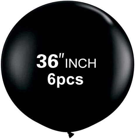 36 inčni lateks okrugli crni baloni,džinovski Baloni za fotografisanje / rođendan/vjenčanje zabava/Festivali/dekoracije