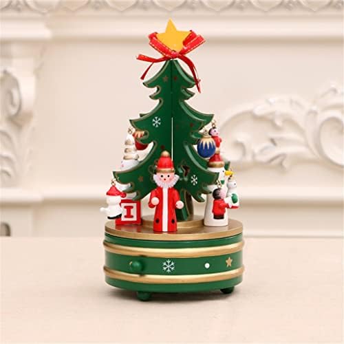 Xbwei božićne glazbene kutije Dekoracija sobe Kućni dekor karosel konja Music Box Kids Toys