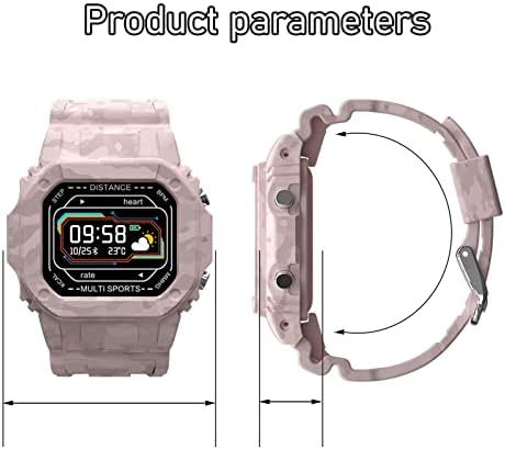 Ladigasu Smart Watch IP67 Vodootporni sportski satovi za vanjski satovi 0,96 inča Courching ekrana za dodirivanje